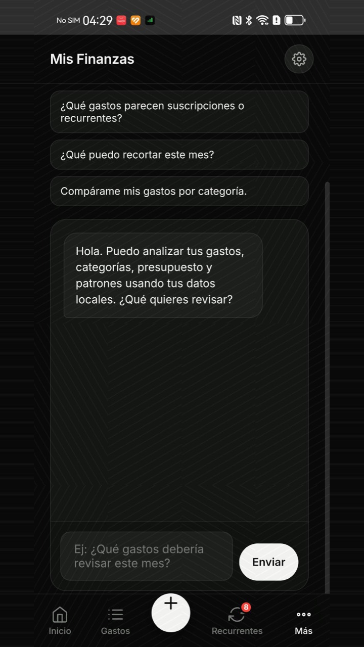 Asistente de inteligencia artificial para analizar finanzas